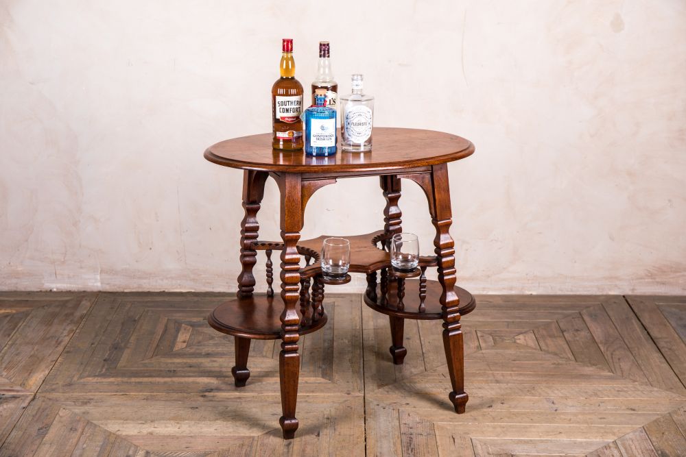 vintage mahogany drinking table